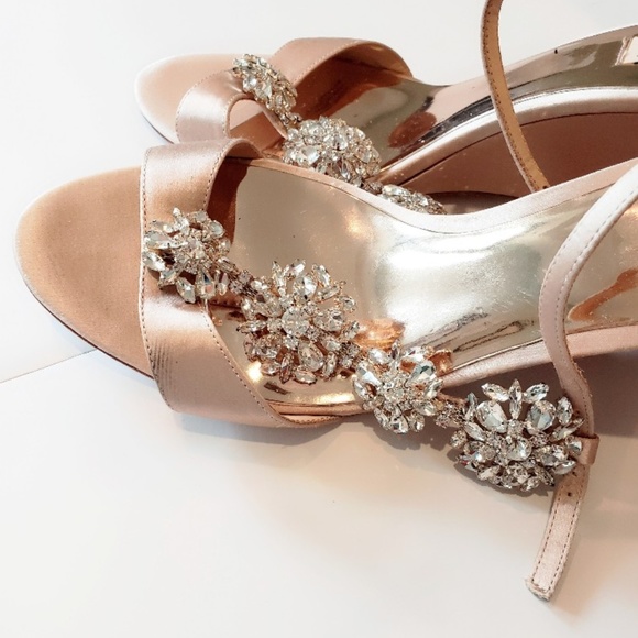 Badgley Mischka jeweled sandals - Picture 1 of 6